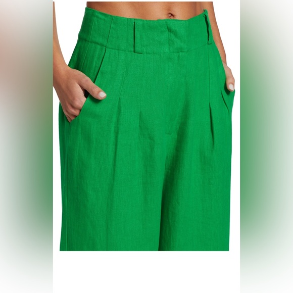 Simon Miller Bloo Pleated Linen Wide-Leg Pants XS - Picture 4 of 4